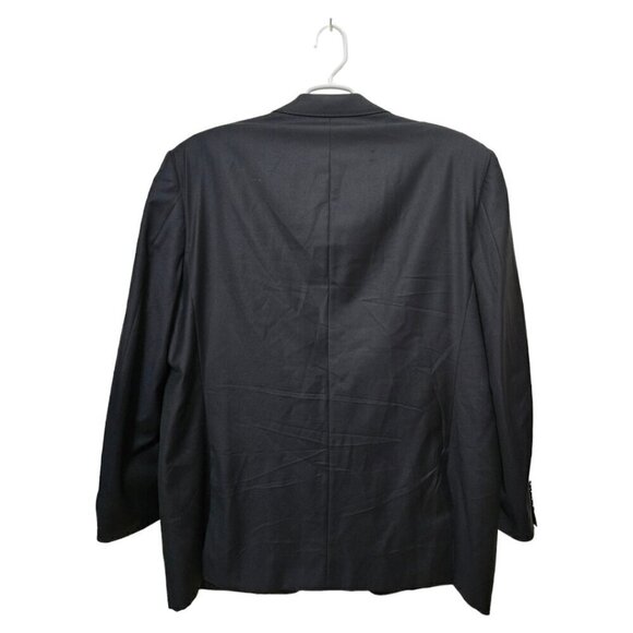 Canali Vintage Navy Single Breasted Italian Wool Blazer Sz 50L - Picture 4 of 12